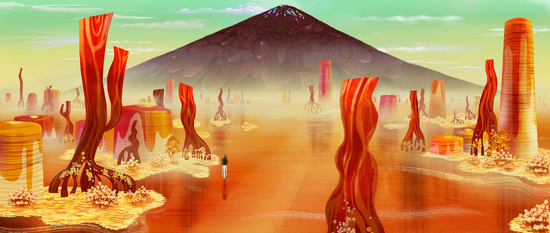 Illustration for article titled Cheese Spiders take the Statue of Liberty in Cloudy 2 concept art